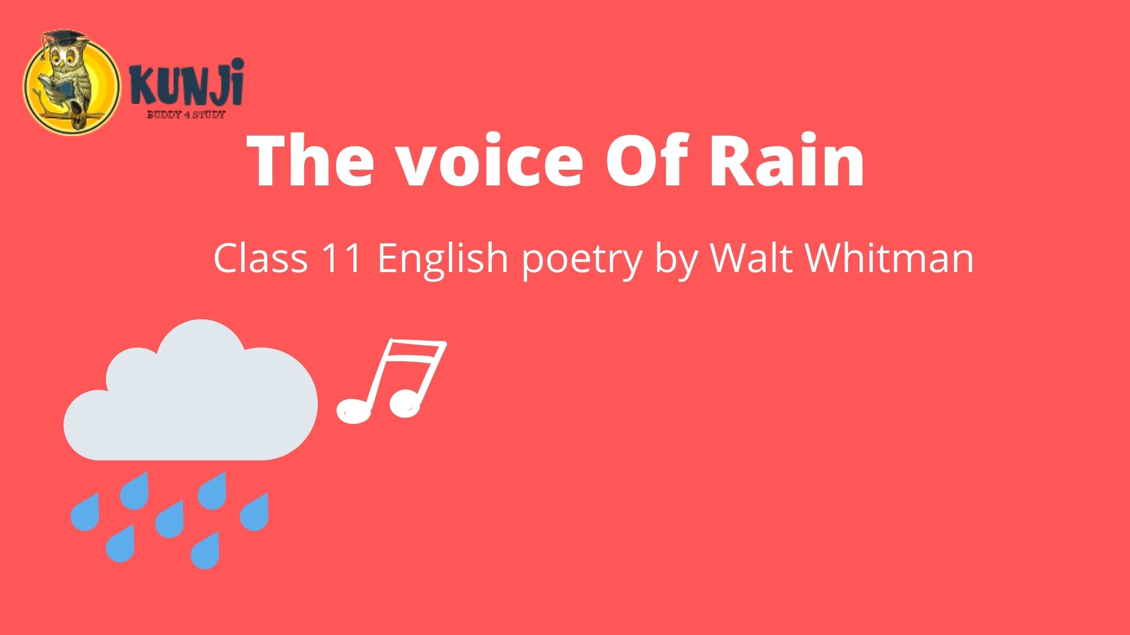 NCERT Solutions for 11th Class English poetry Voice of the Rain